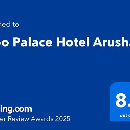 Kibo Palace Hotel Arusha Exteriér fotografie